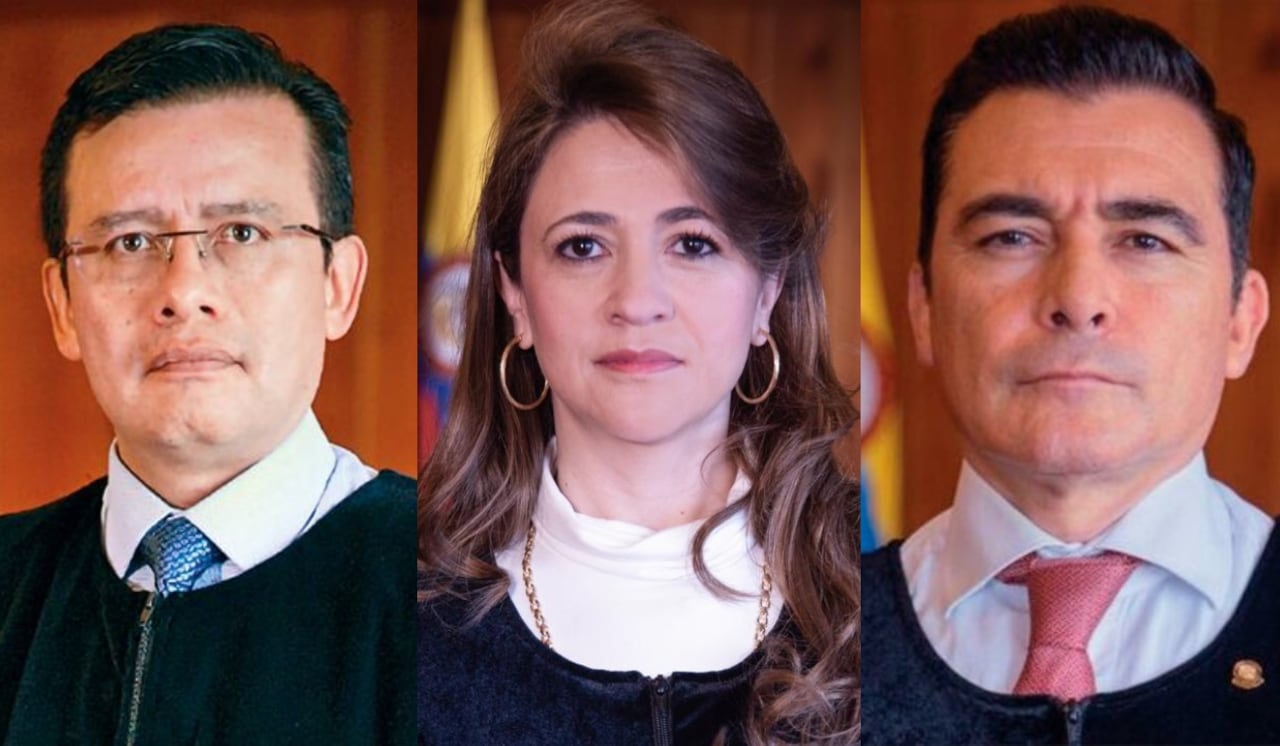 Magistrados Misael Rodríguez, Cristina Lombana y César Reyes.