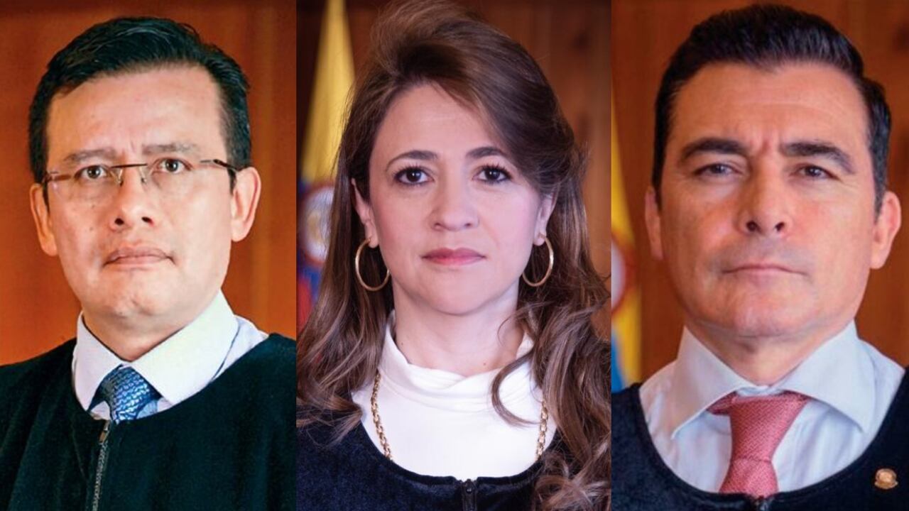 Magistrados Misael Rodríguez, Cristina Lombana y César Reyes.