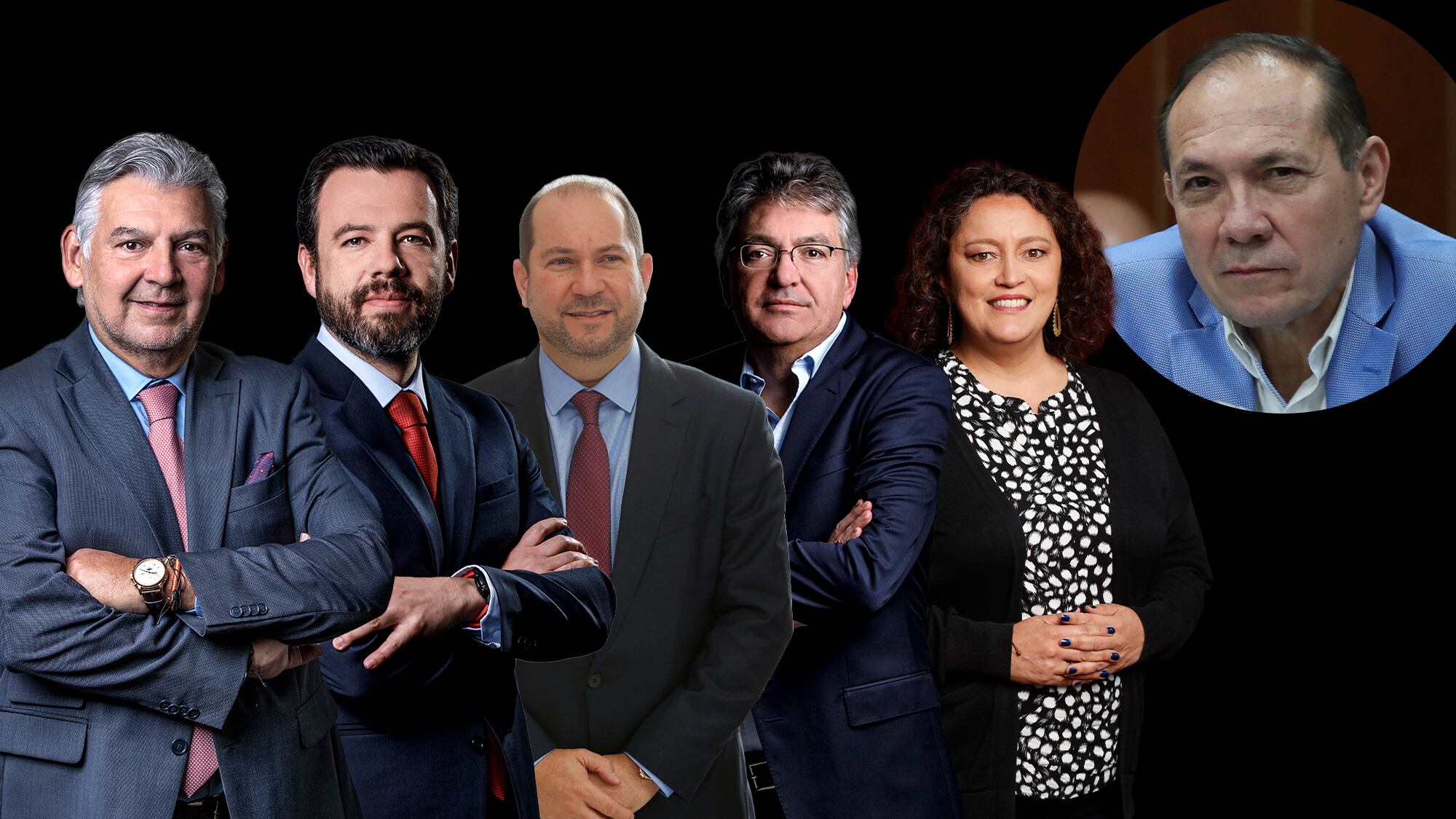 Antonio Sanguino, Jaime Alberto Cabal, Carlos Fernando Galán, Lidio García,, Mauricio Cárdenas y Angélica Lozano