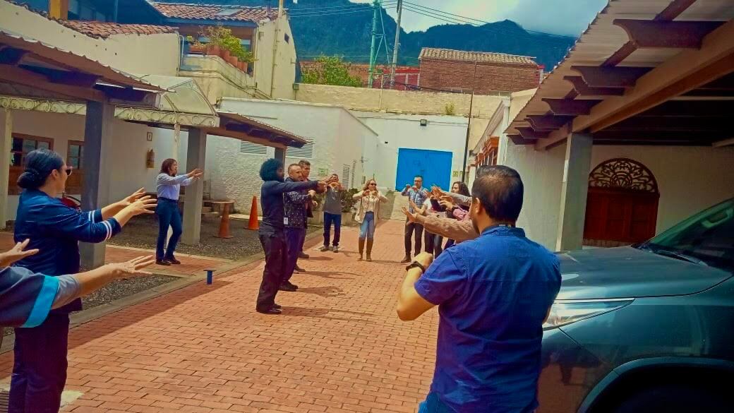 Nerú Martínez en una de las jornadas en la Casa de Nariño.