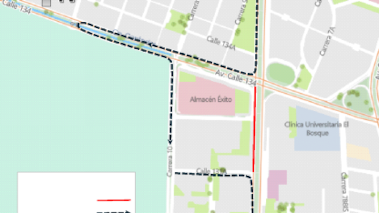 Cierres y desvíos este domingo en Bogotá por carrera.