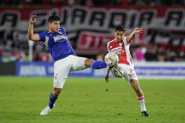 Imágenes del clásico capitalino entre Independiente Santa Fe y Millonarios en el primer semestre de 2023. Ahora se verán las caras, nuevamente, este domingo.