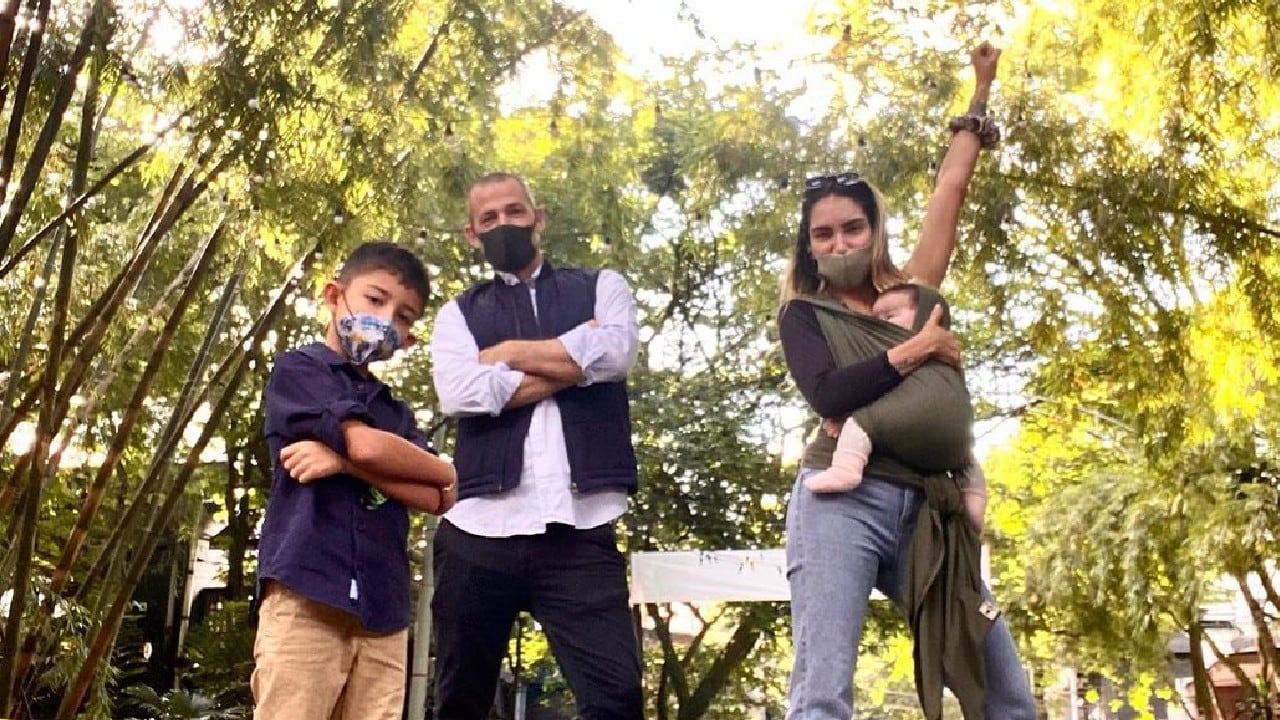 La actriz se encuentra feliz con sus dos hijos.