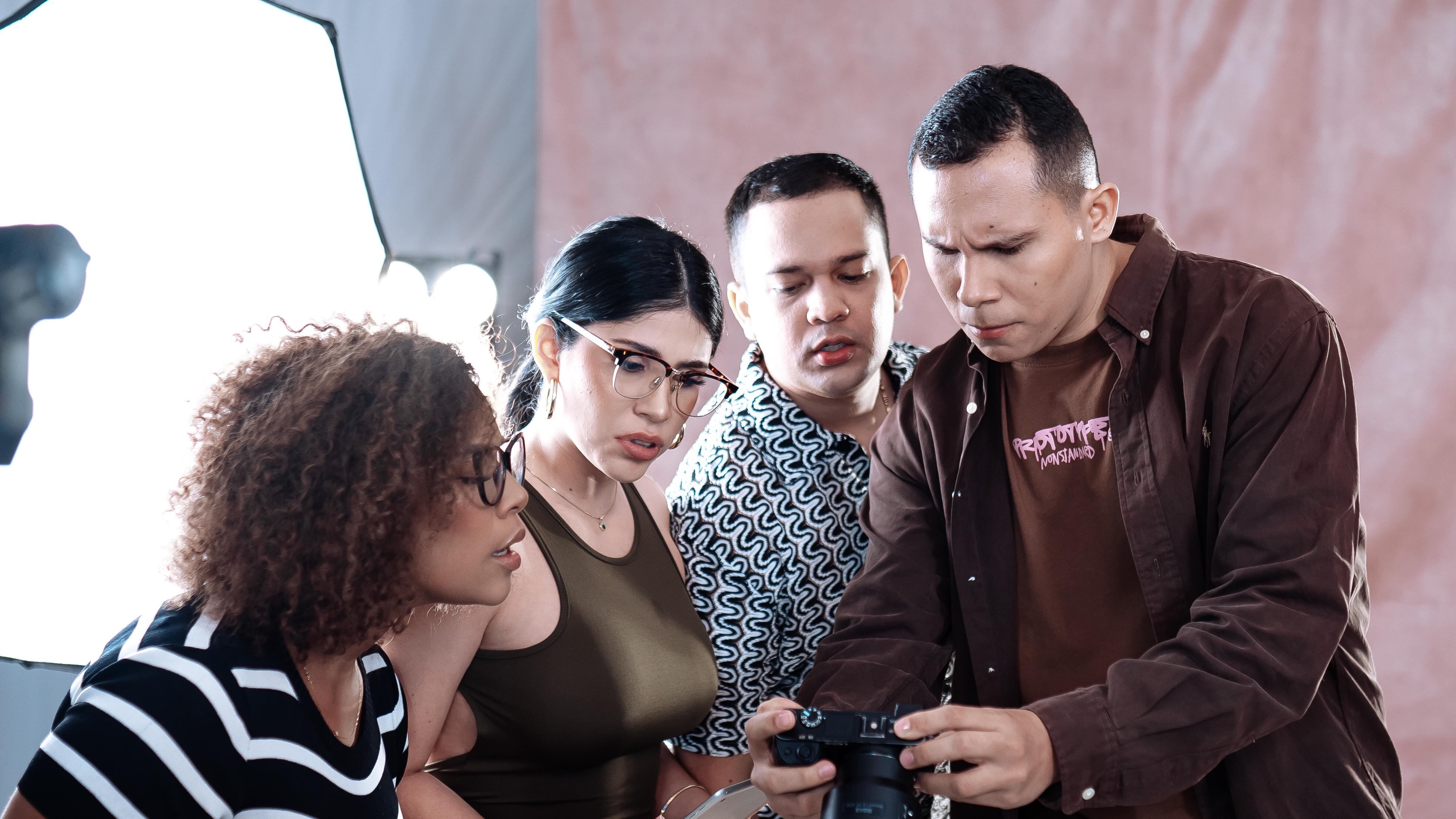 Javier Vivic en una de sus grabaciones.