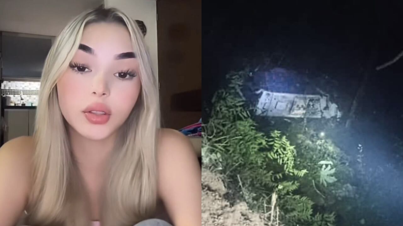 Al costado izquierdo, la joven estudiante haciendo la aclaración.