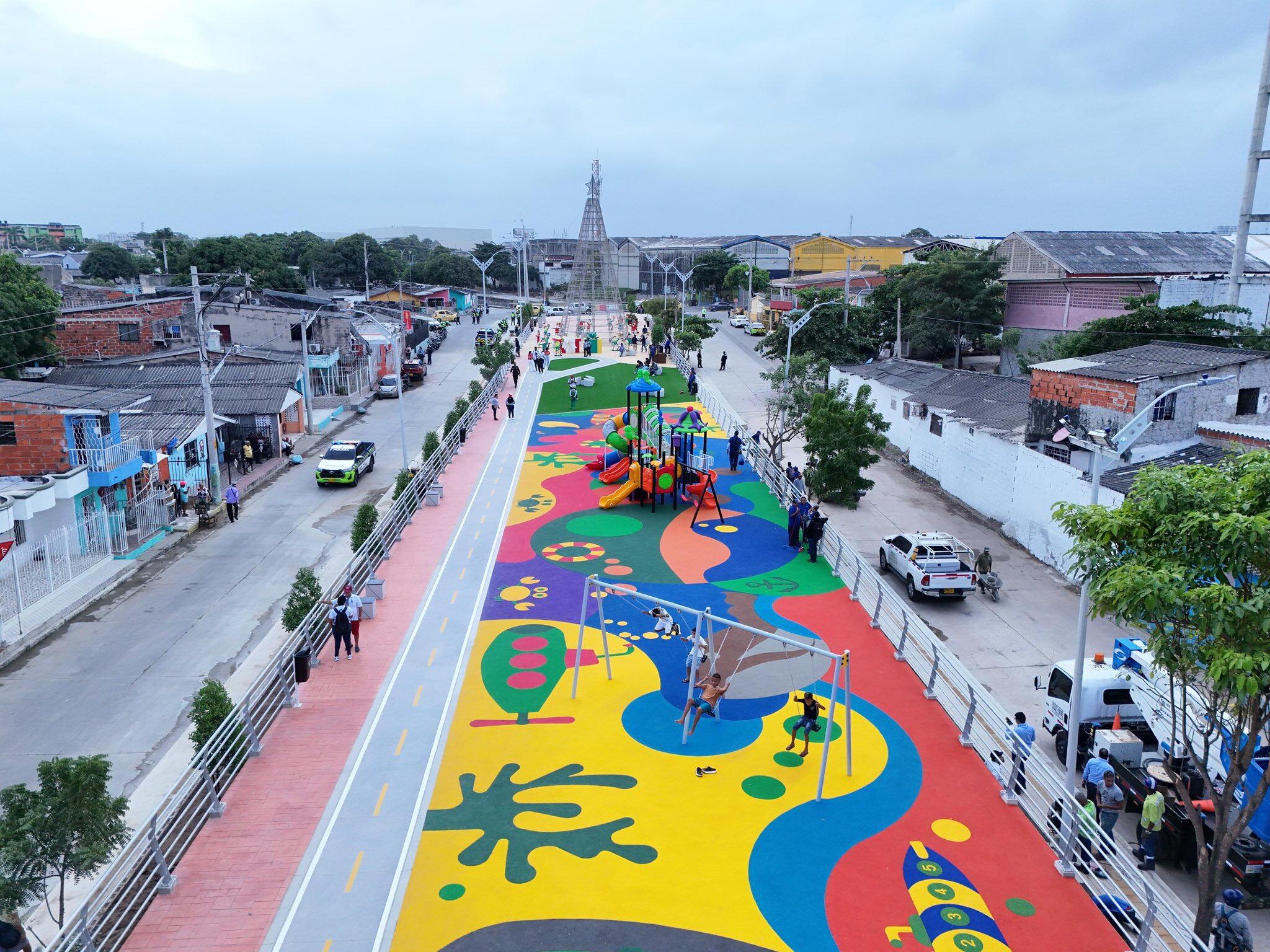 Entrega de la primera fase del Malecón del Suroriente de Barranquilla.