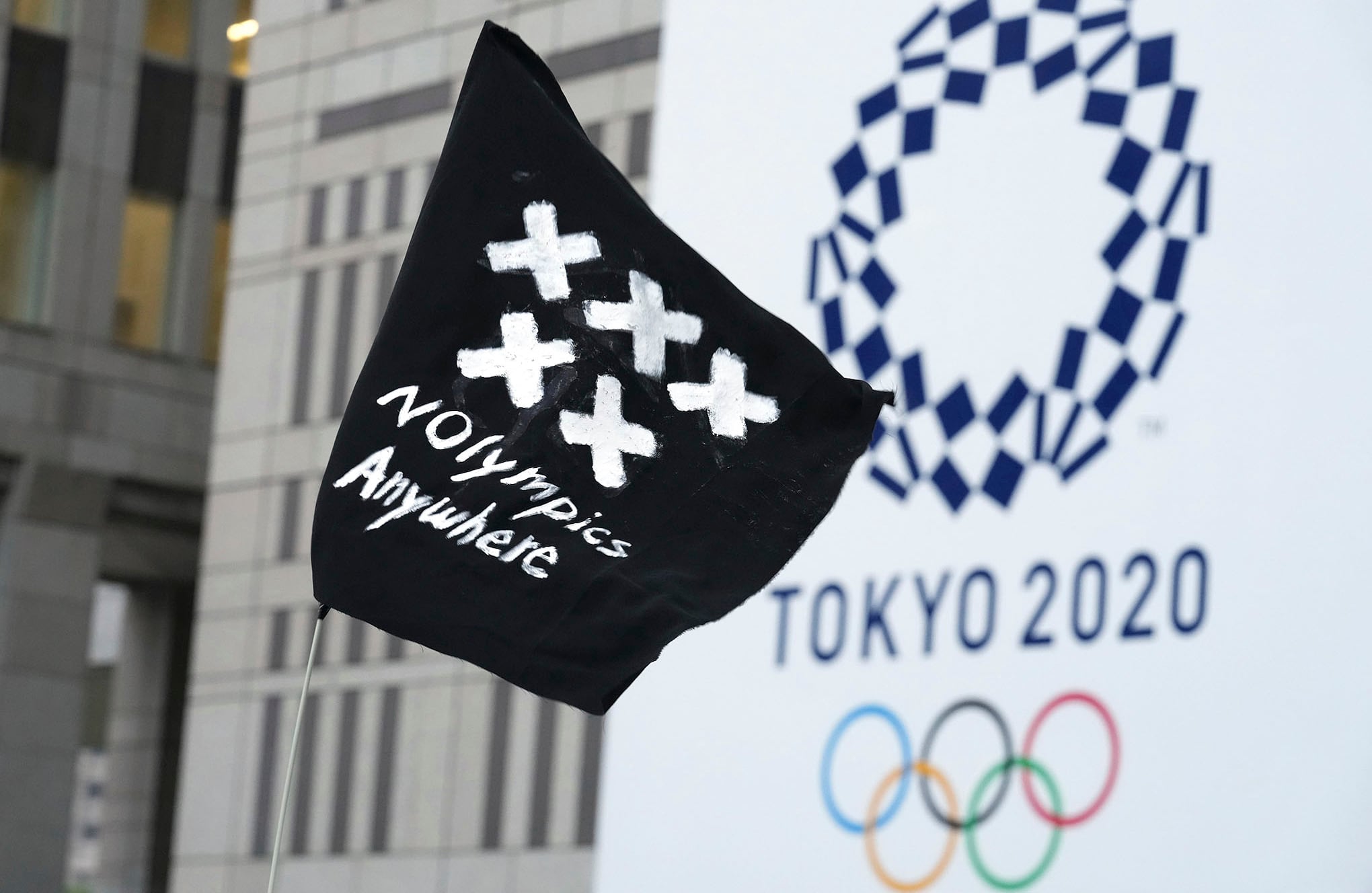 Protestas en contra de los juegos olímpicos en Japón.