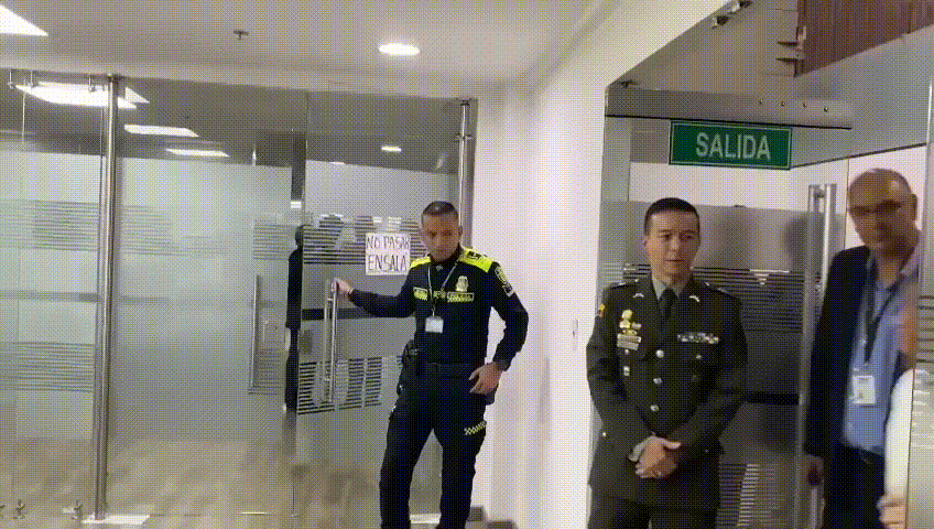 Laura Sarabia a su llegada al Consejo Nacional Electoral.