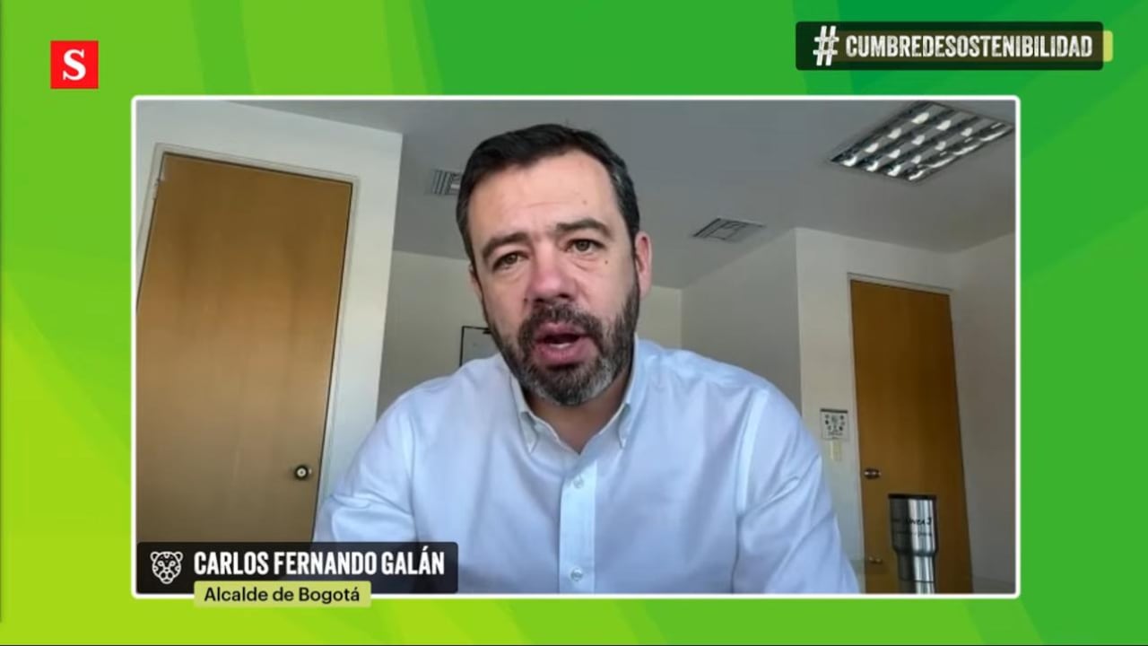 Alcalde Carlos Fernando Galán en la VIII Cumbre de Sostenibilidad.