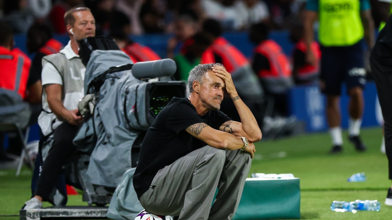 Luis Enrique contra el Mónaco.