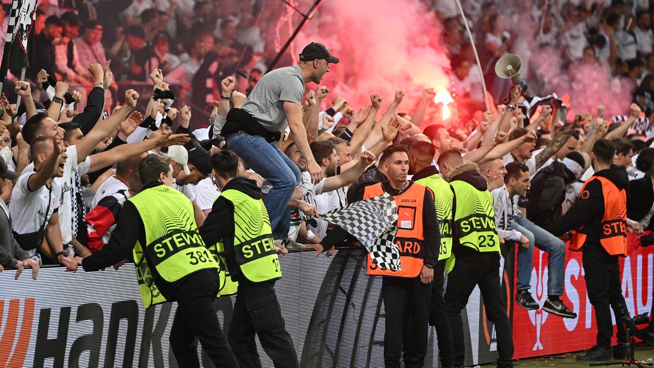 Hinchas del Eintracht Frankfurt