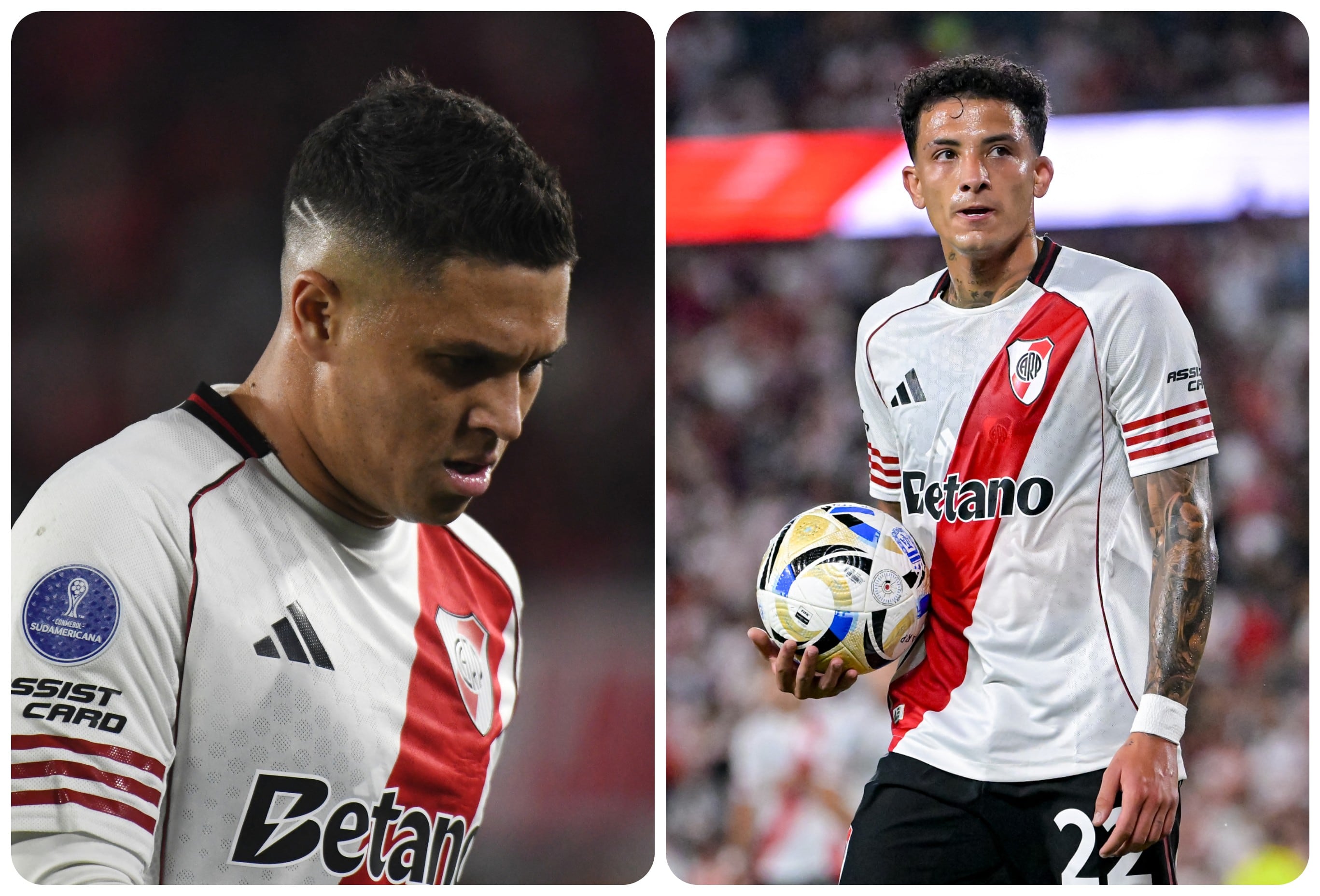 Juan Fernando Quintero y Kevin Castaño no pudieron hacer nada en la derrota de River contra Belgrano en la final de la Primera División Argentina.