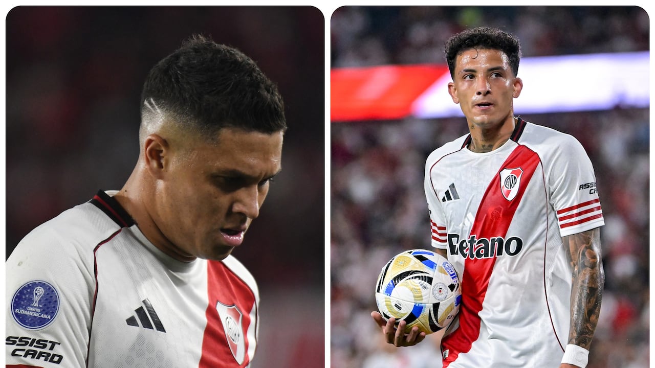Juan Fernando Quintero y Kevin Castaño no pudieron hacer nada en la derrota de River contra Belgrano en la final de la Primera División Argentina.