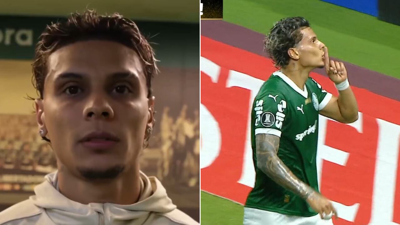 Richard Ríos reaccionó con celebración inesperada en Libertadores