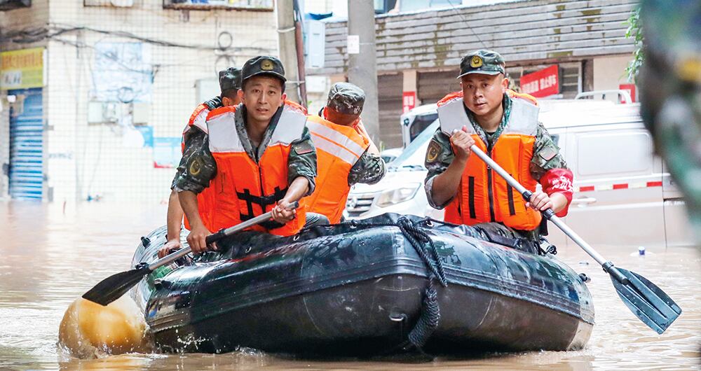 Inundaciones en China.