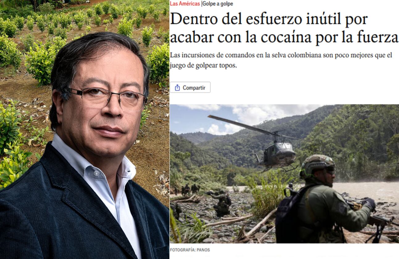 The Economist alerta sobre la política de erradicación del gobierno Petro.