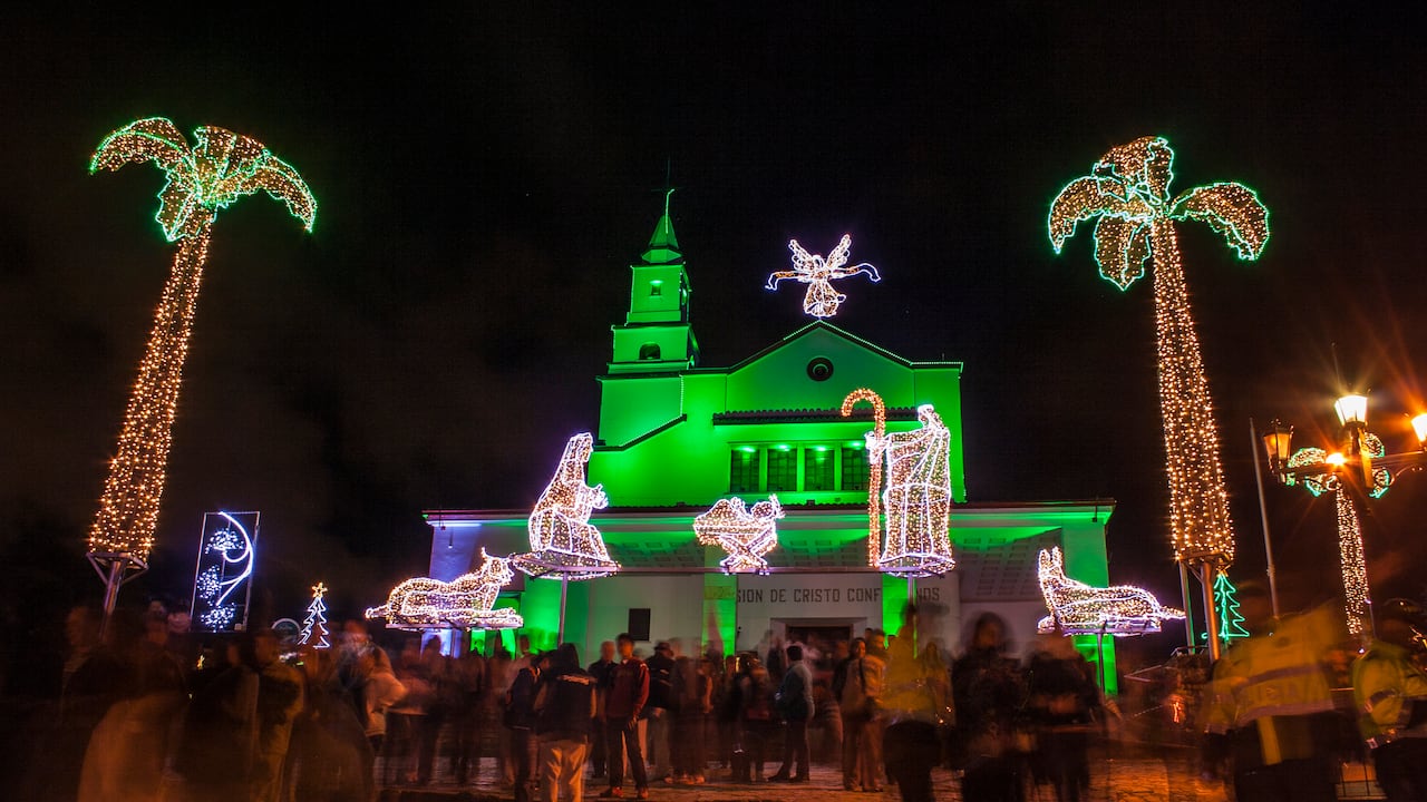 Iglesia de Monserrate en la ciudad de Bogotá, Colombia