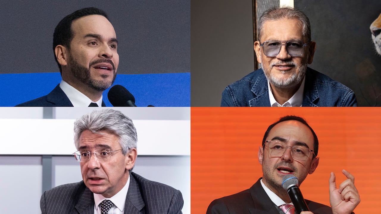Los secretos en torno a la fusín de Salvación Nacional con Defensores de la Patria. En la foto: Abelardo De La Espriella, Carlos Suárez, Enrique Gómez y Camilo Andrés Noguera.