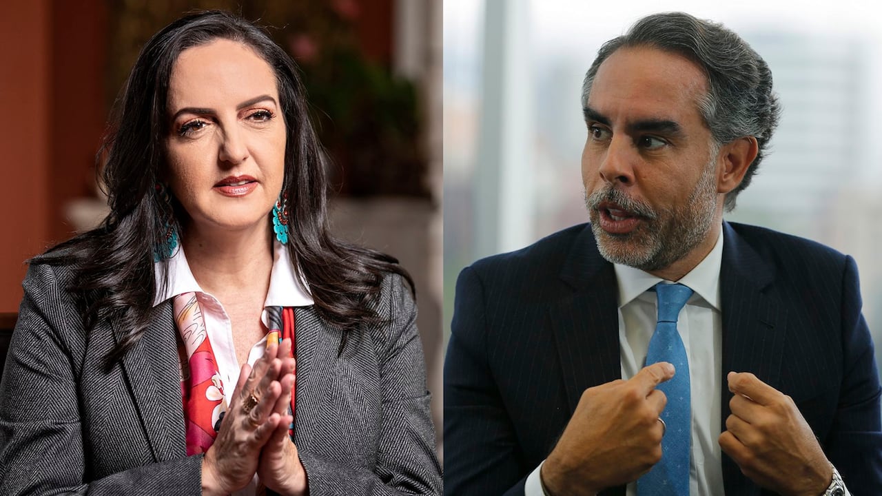 La senadora María Fernanda Cabal y el exembajador Armando Benedetti.