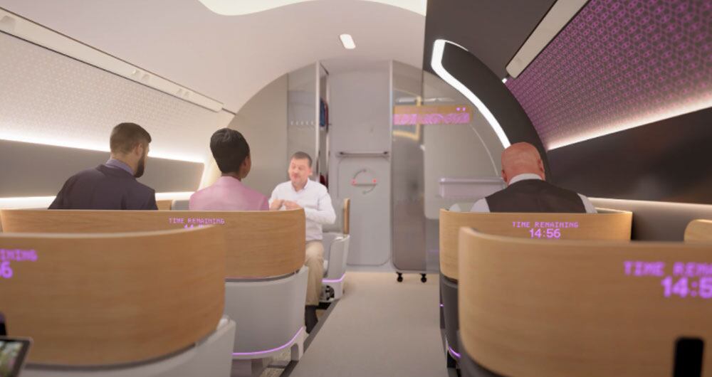 Viajes en los Hyperloop de Virgin.