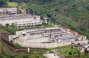 Vista aérea de la cárcel de Itagüí