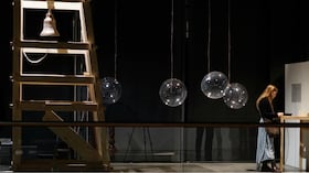 Obra "El viaje de la noche", Ana María Aristizabal, Universidad Nacional. Exposición "Proyecto Tesis". Cortesía del Museo de Arte Contemporáneo de Bogotá.