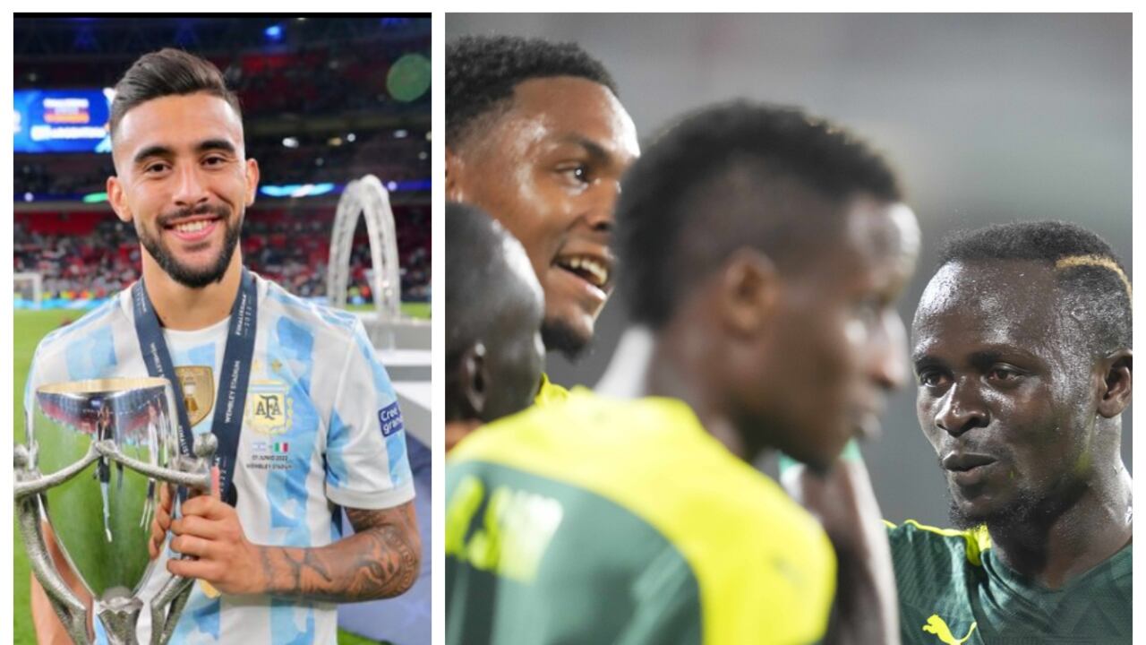 Nico González en Argentina y Sadio Mané en Senegal son bajas para Argentina