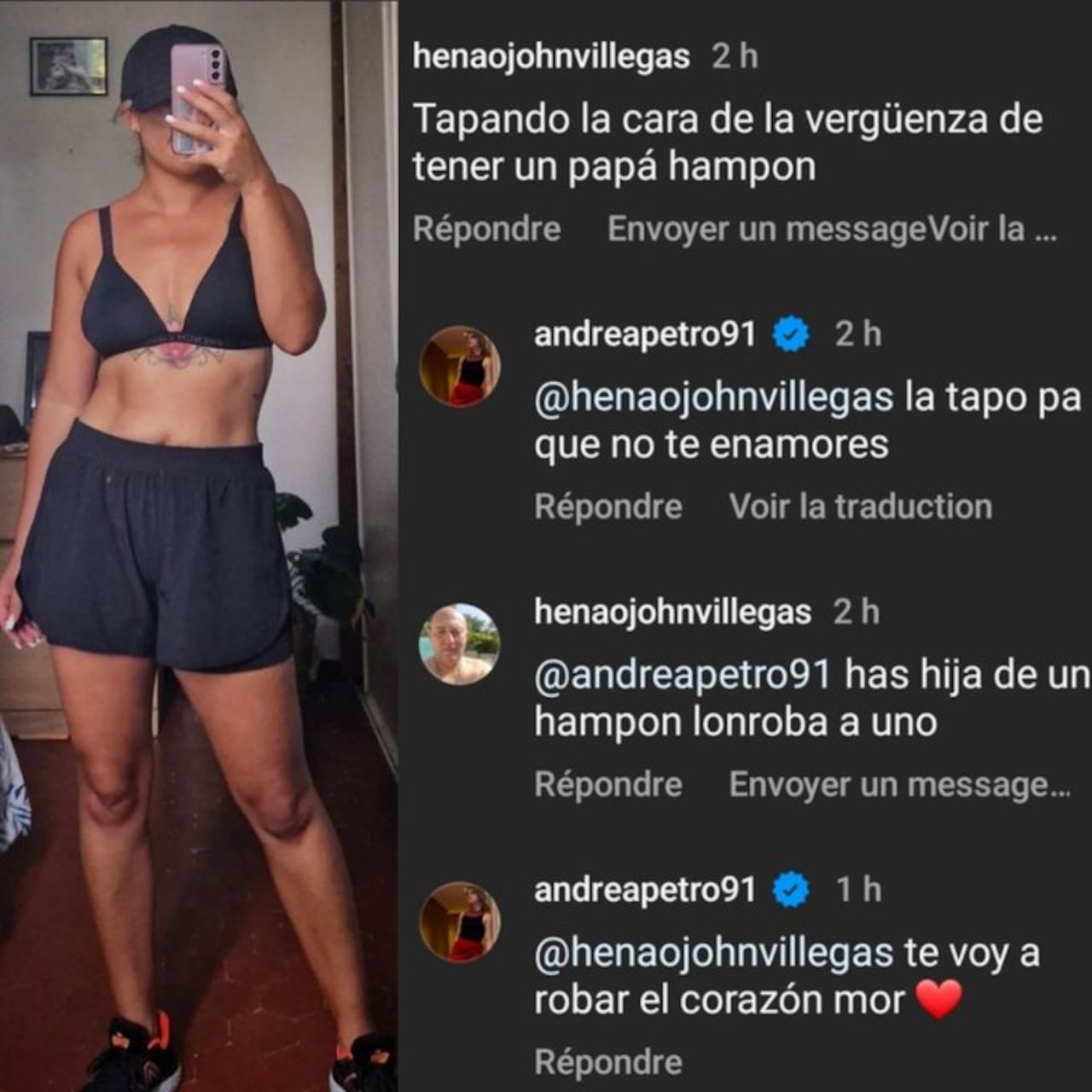 Respuesta de Andrea Petro a usuarios.