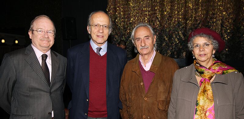 Benjamín Villegas, Manuel Rodríguez Becerra, Alfredo Molano y Gladys Jimeno.