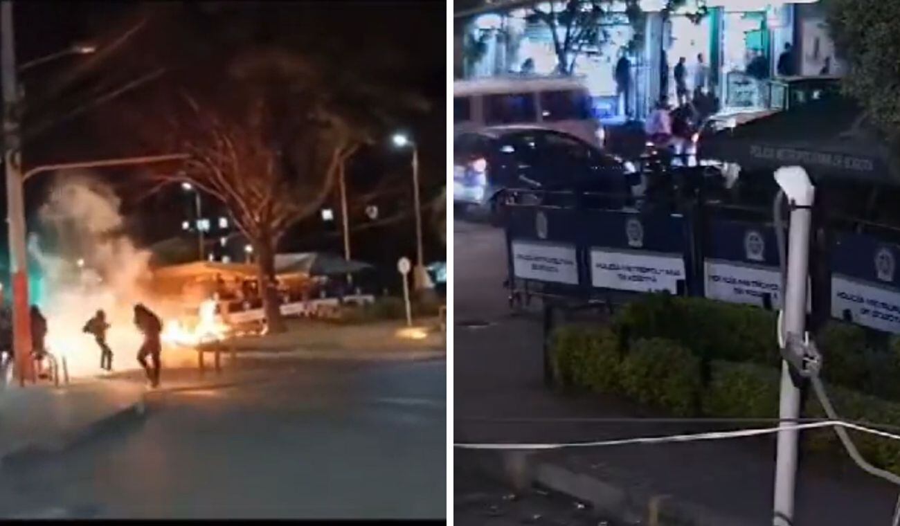 Autoridades en Bogotá responsabilizan a la Primera Línea sobre el ataque al CAI La Gaitana.