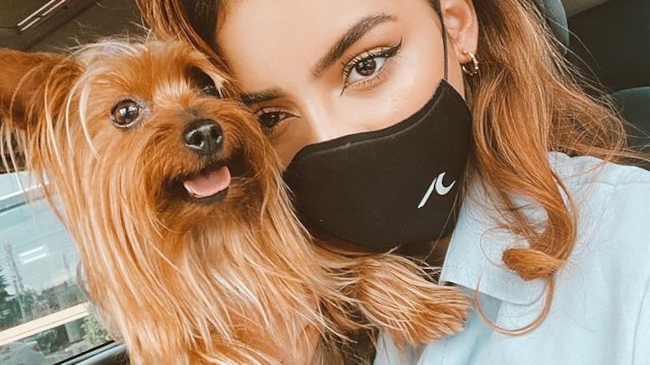 Majo Vargas y su mascota