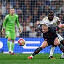 Antonio Rüdiger marcando a Erling Haaland en un Real Madrid vs. Manchester City