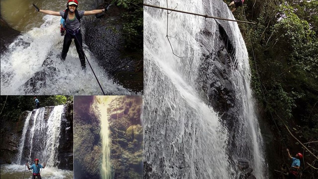 Cascadas de quebrada onda en Guayabal de Síquima, Cundinamarca