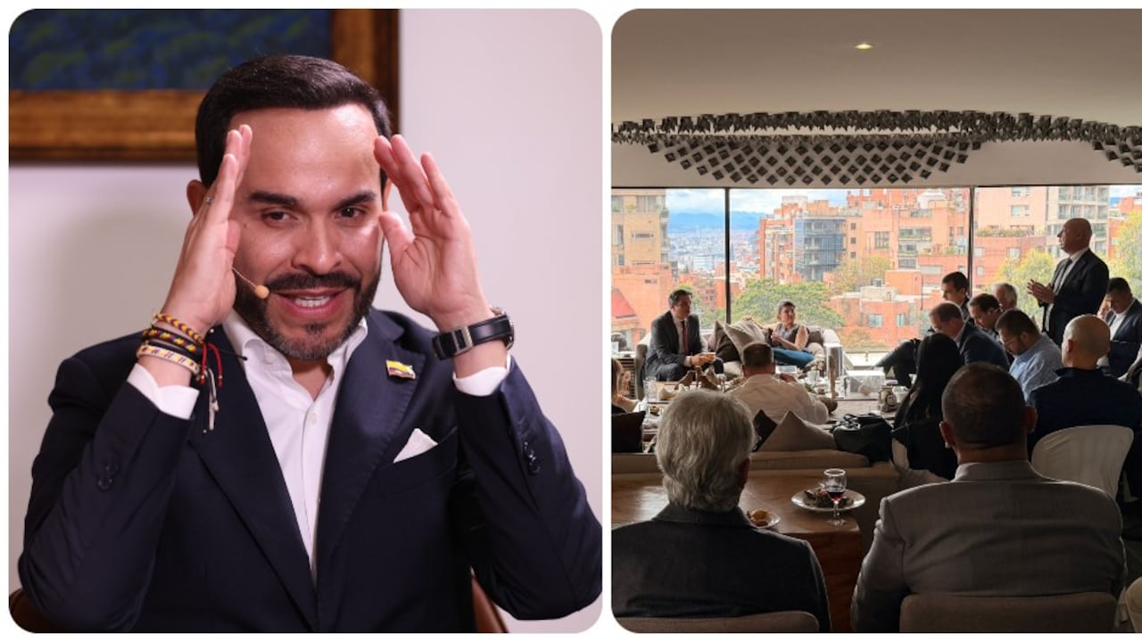 Abelardo de la Espriella y los integrantes del Partido Liberal en reunión de bancada.