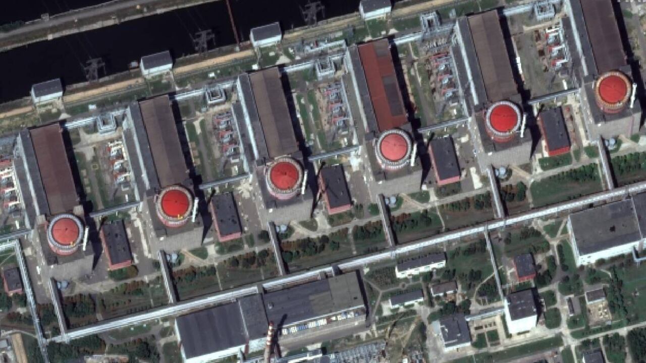 Planta nuclear de Zaporiyia, en Ucrania. La más grande de Europa.