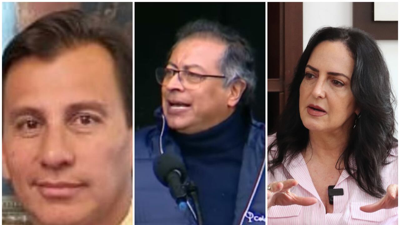 Henry Cárdenas, Gustavo Petro y María Fernanda Cabal.