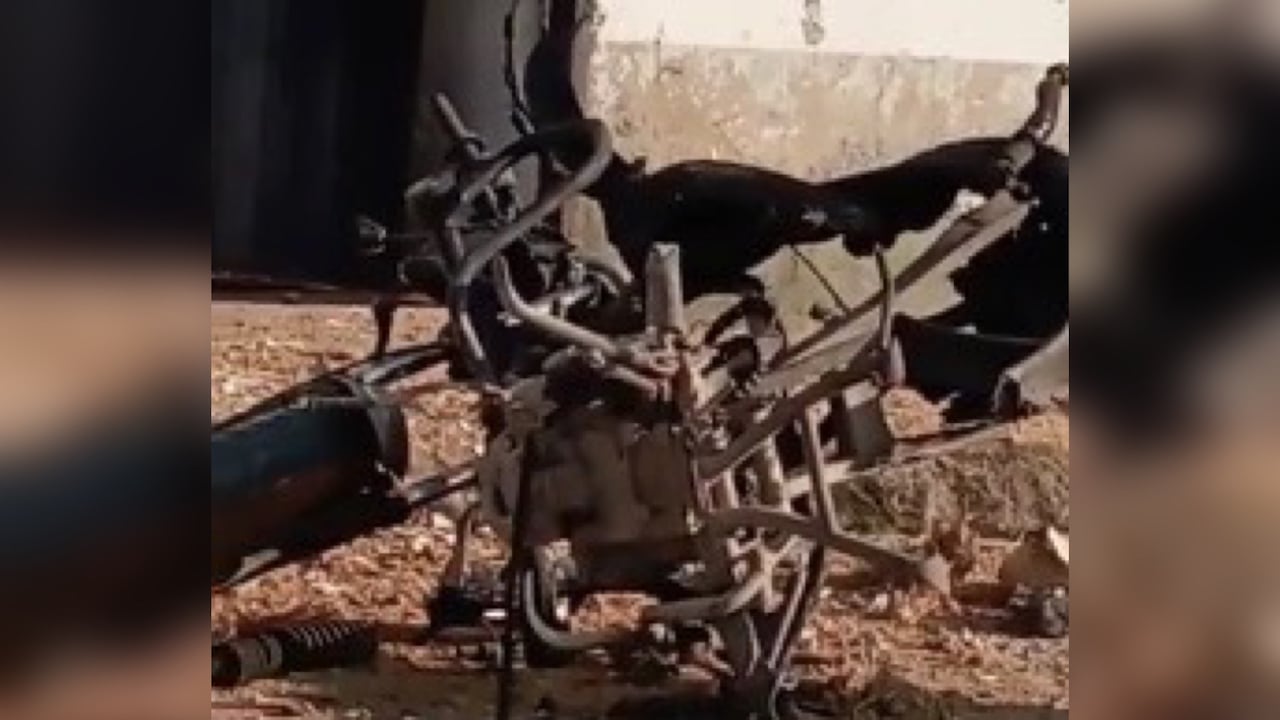 La explosión de la moto bomba no dejó heridos.