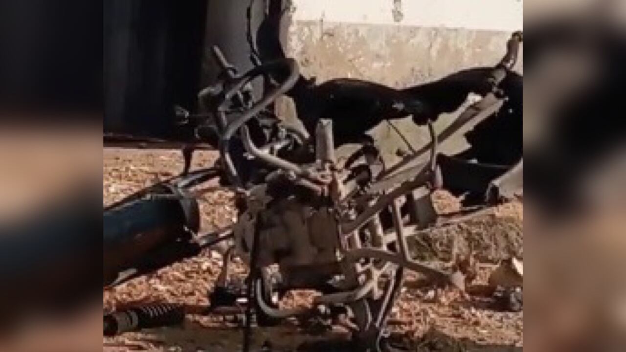 La explosión de la motobomba no dejó heridos.