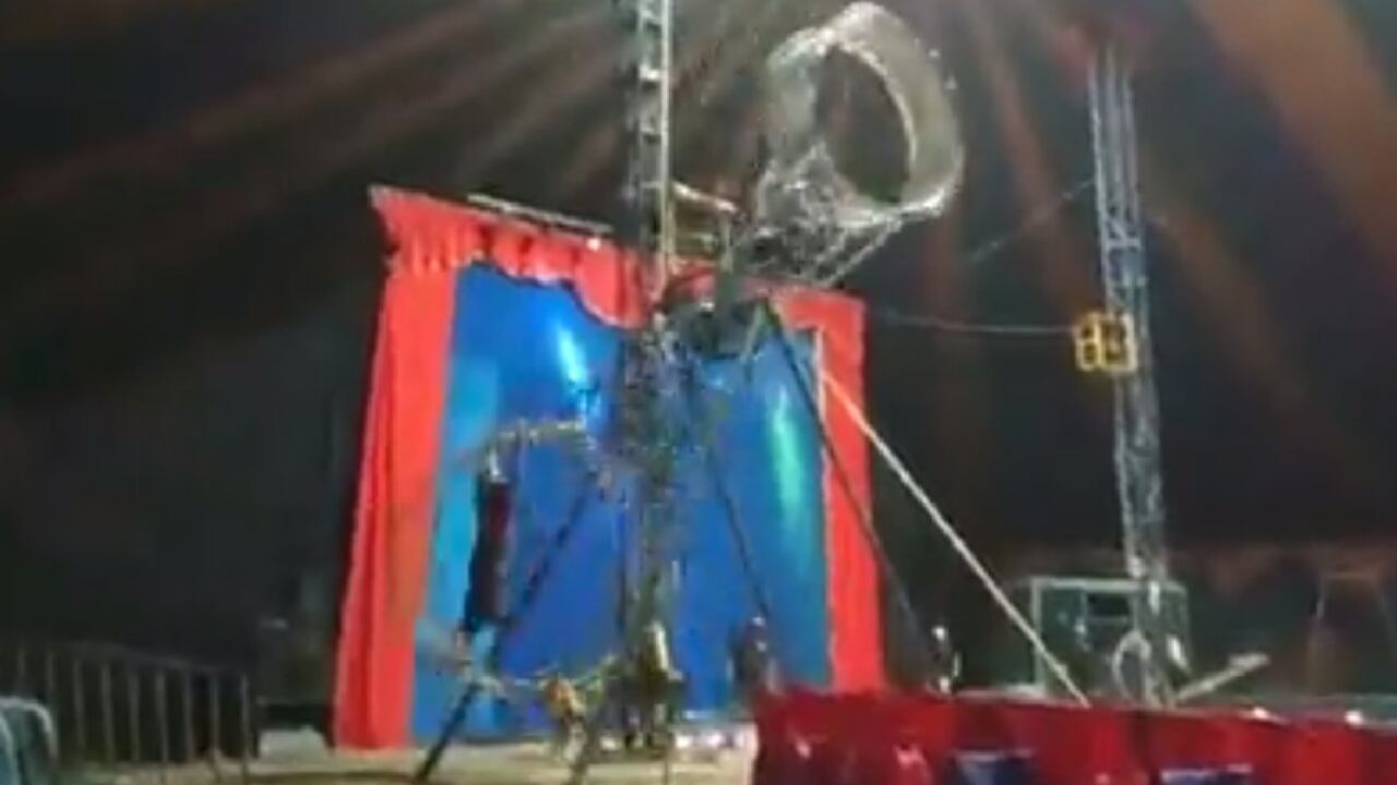 Captura de pantalla del video que registra el accidente.