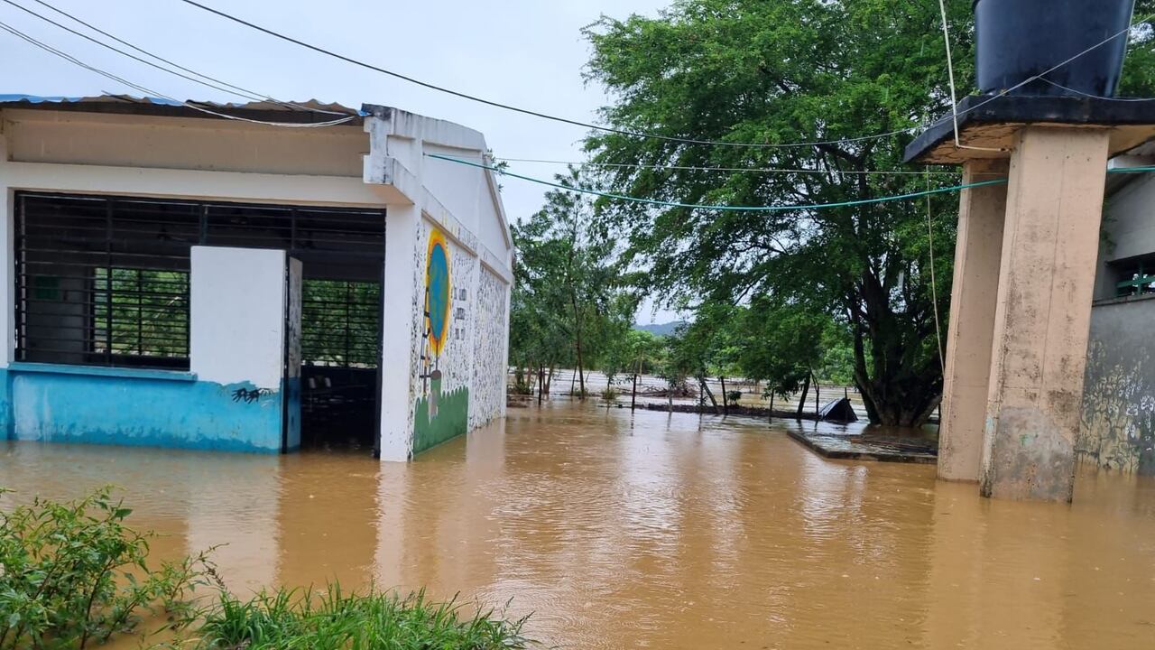 Imagen de las inundaciones en Bolívar.