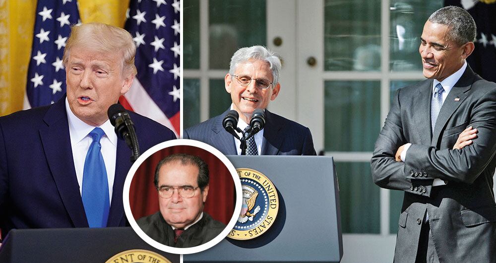 Trump anunció  que presentará  la candidata este sábado, a semanas de las elecciones. Cuando murió el anterior magistrado, Antonin Scalia (abajo), Barack Obama no pudo hacer lo mismo con Merrick Garland a pesar de que le quedaban ocho meses.