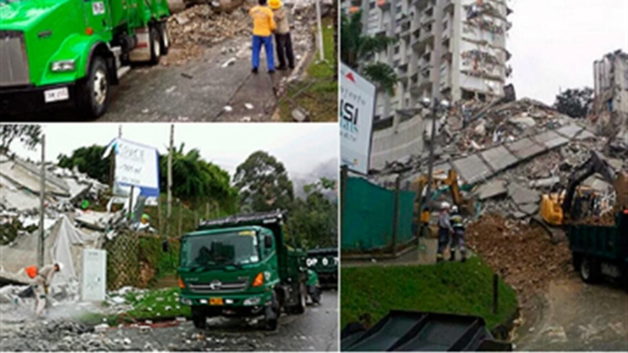 Torre 5 del Edificio Space se ha desplazado 8 centrímetros en las últimas horas, de acuerdo con los organismos de socorro de Medellín.