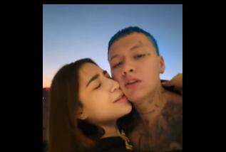 Blessd y La Suprema cuando eran pareja.