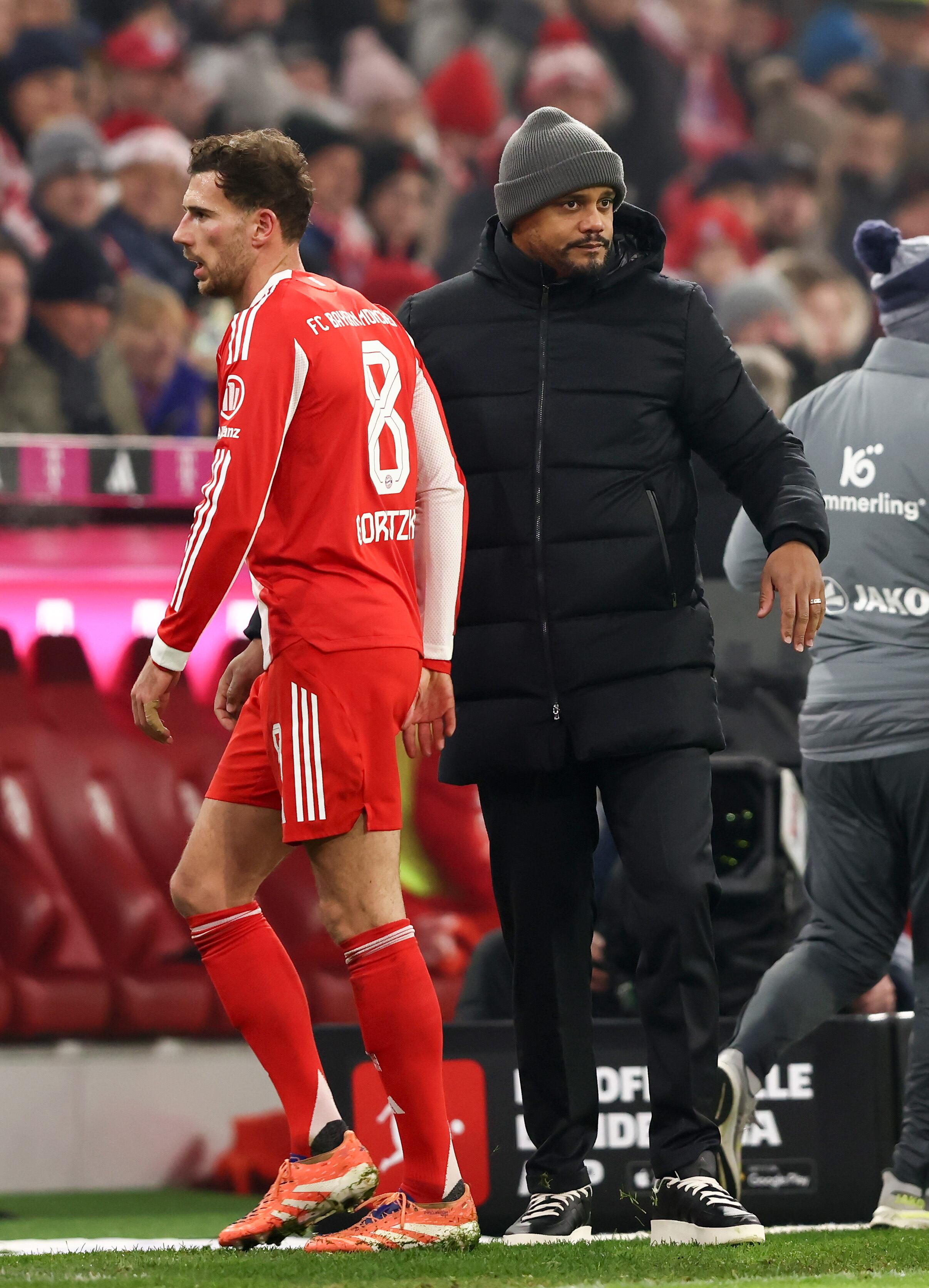 Leon Goretzka no parece tener la confianza de su entrenador, Vincent Kompany