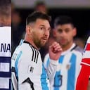 El escupitajo a Messi por parte de rival paraguayo.