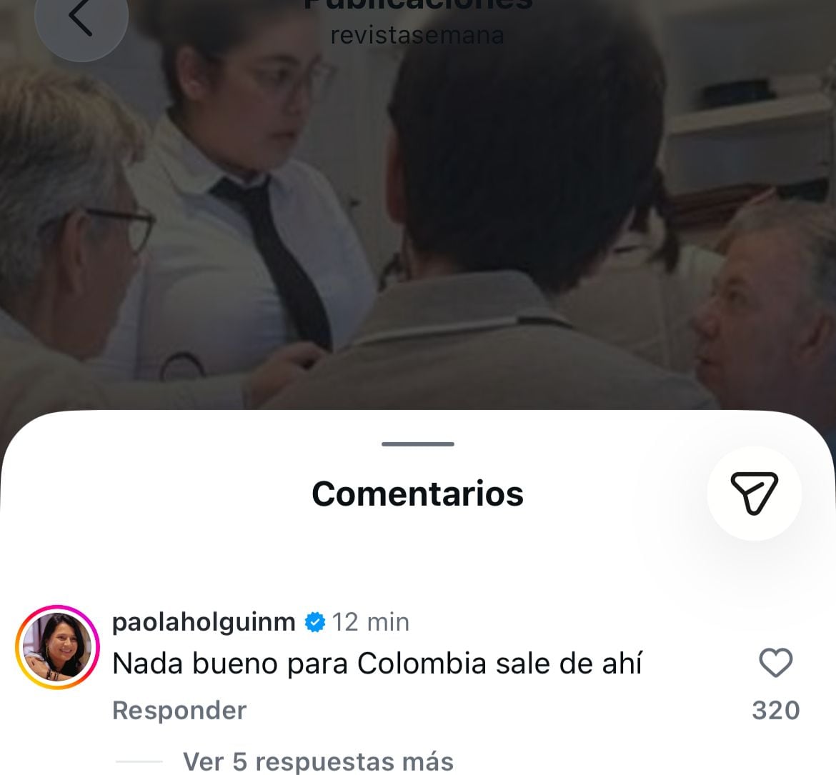 La senadora Paola Holguín reaccionó a una publicación de SEMANA.
