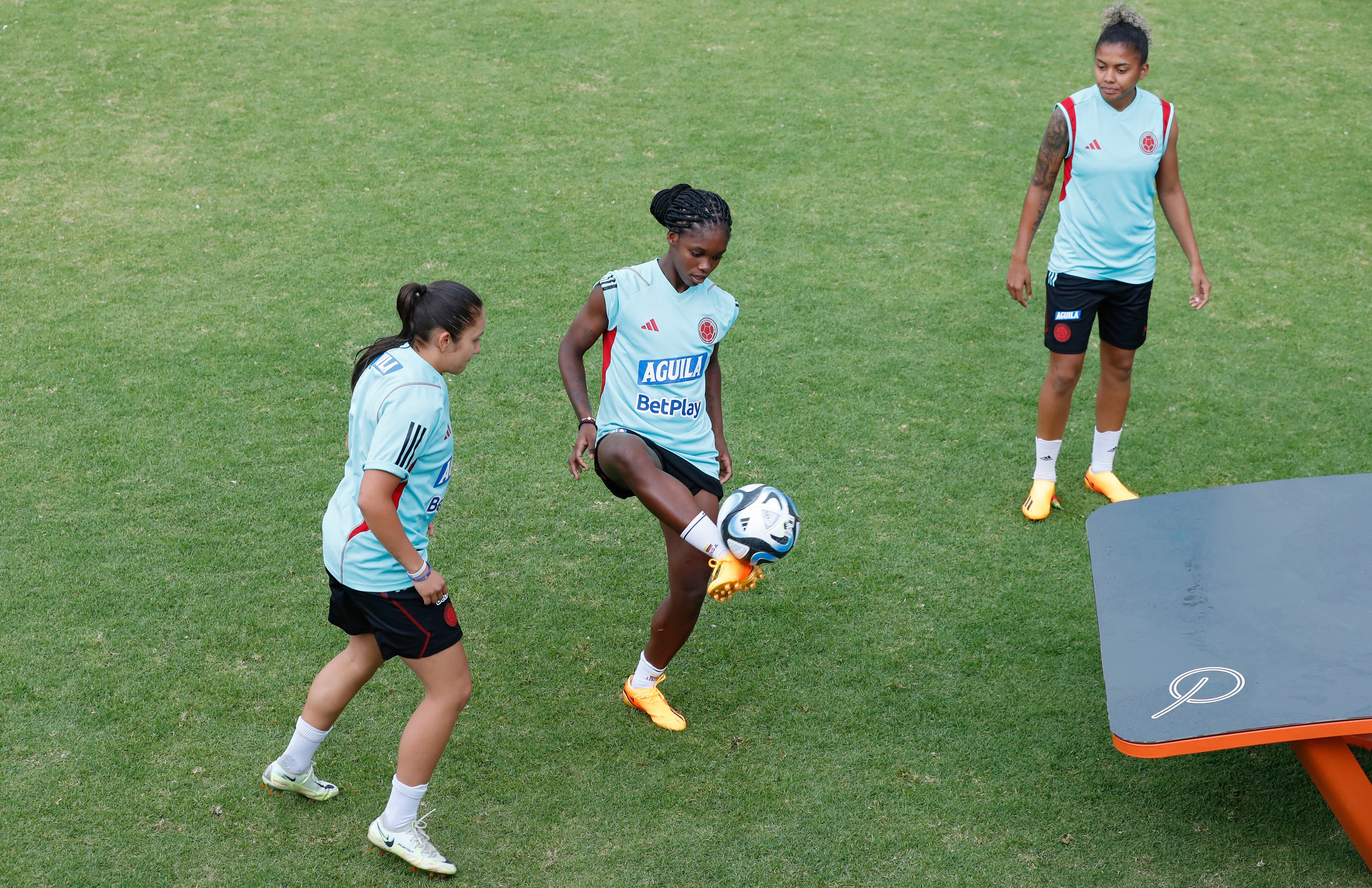 Linda Caicedo delantera
 Entrenamiento Selección Colombia Femenina de Mayores rumbo a la  Copa Mundial de Australia  Nueva Zelanda 
Bogota julio 6 del 2023
Foto Guillermo Torres Reina / Semana