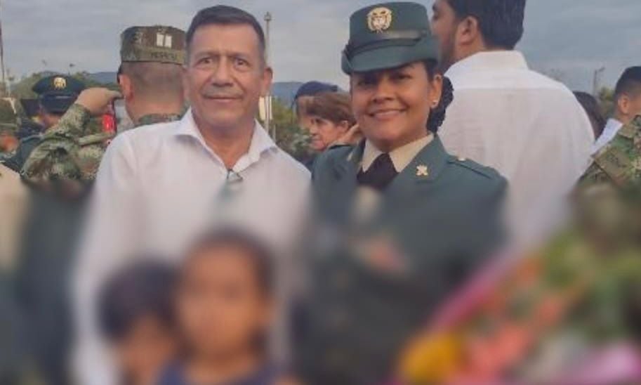 Sargento Ghislaine Karina Ramírez, secuestrada por el Ejército de Liberación Nacional (ELN) en Arauca, 
junto a sus dos hijos y a su padre. Suministrada por Gerardo Ramírez, Ejército Nacional.