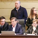 Los ministros del Trabajo y del Interior, Gloria Inés Ramírez y Juan Fernando Cristo, lideraron la discusión de la reforma laboral en la Cámara, en medio de críticas de la oposición.