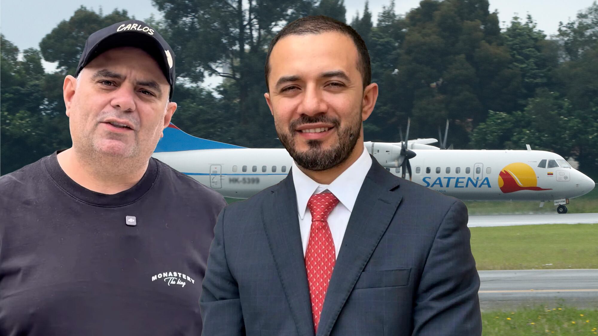 Congresista Diógenes Quintero y el candidato Carlos Salcedo.